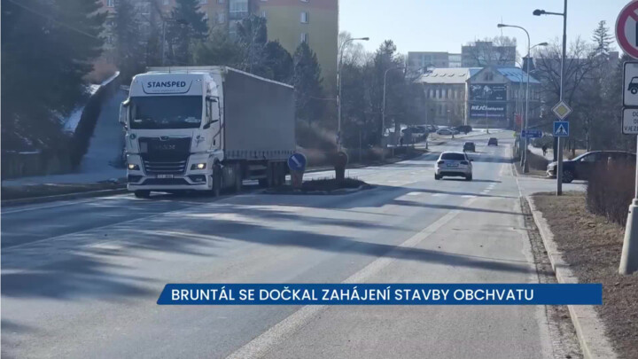 Dopravou zatížený Bruntál se dočkal stavby silničního obchvatu
