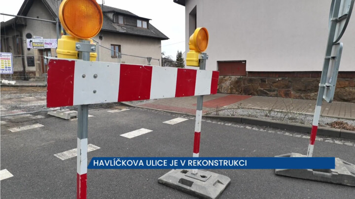 Havlíčkova ulice v Havlíčkově Brodě je v rekonstrukci, řidiči neprojedou