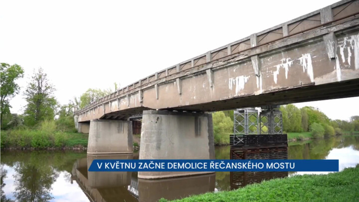 V květnu začne demolice mostu v Řečanech na Přeloučsku