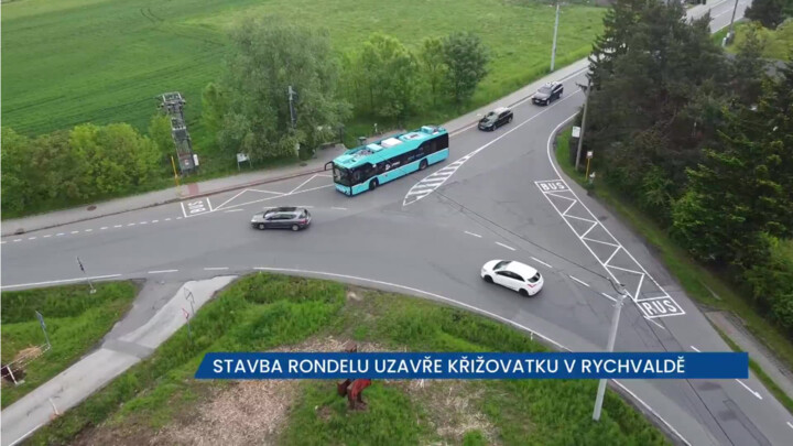 Stavba rondelu uzavře křižovatku v Rychvaldě, řidiči musí na objížďky