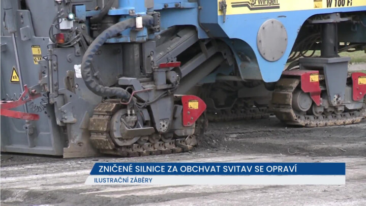 Zničené silnice za obchvat Svitav se opraví