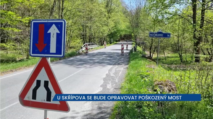 U Skřípova se bude opravovat most, řidiče čekají komplikace