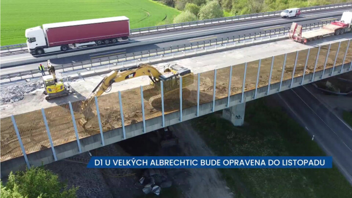 D1 u Velkých Albrechtic bude opravena nejpozději do listopadu