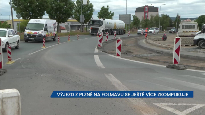 Výjezd z Plzně na Folmavu se ještě více zkomplikuje