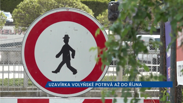 Rekonstrukce Volyňské ulice ve Strakonicích potrvá až do října