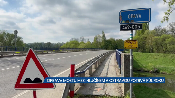 Oprava mostu mezi Hlučínem a Ostravou potrvá půl roku