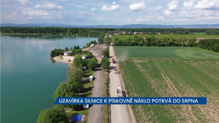 Uzavírka silnice k pískovně Náklo potrvá do srpna
