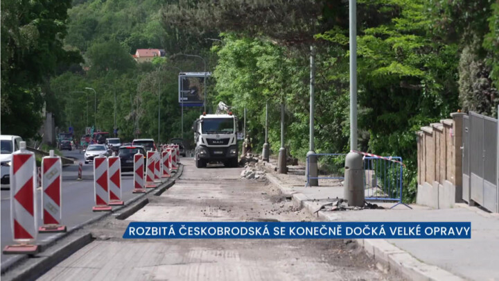 Rozbitá Českobrodská se konečně dočká velké opravy