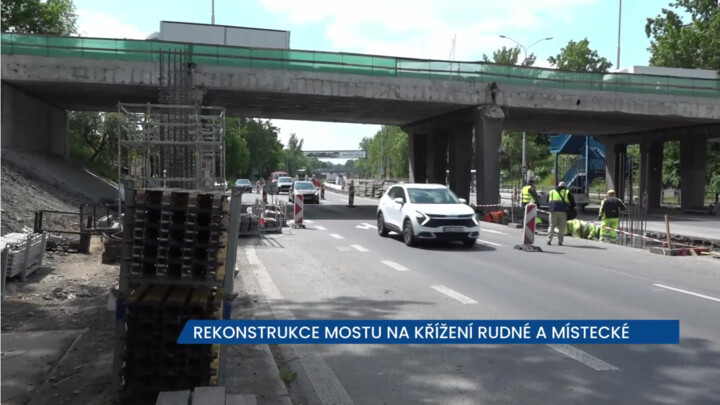 ŘSD rekonstruuje mosty na Rudné v Ostravě