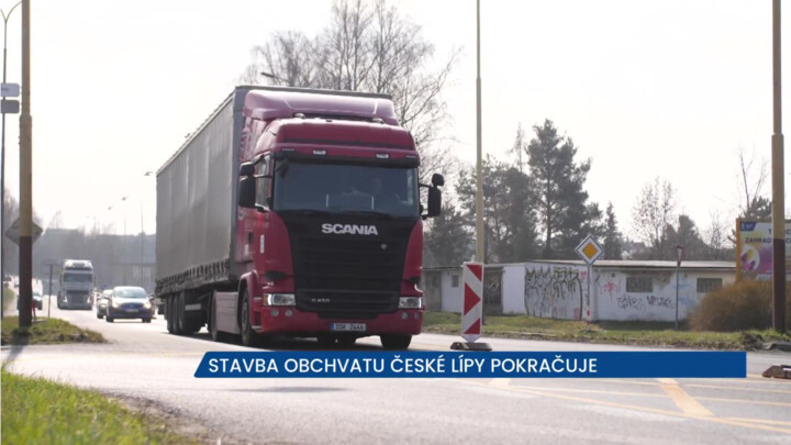 Stavba obchvatu České Lípy pokračuje