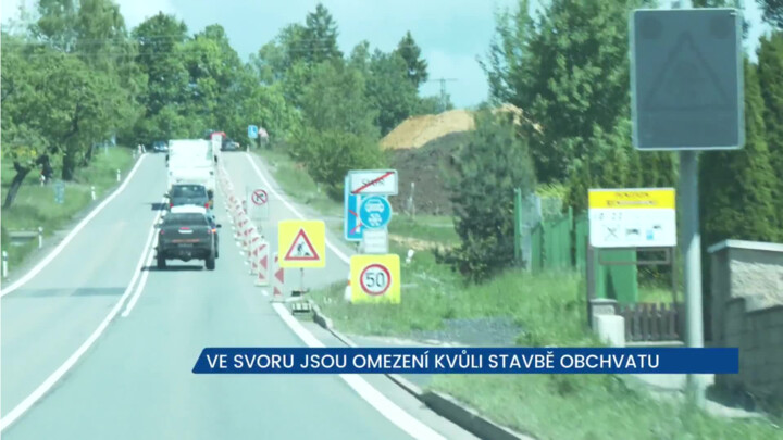 Ve Svoru jsou omezení kvůli stavbě obchvatu