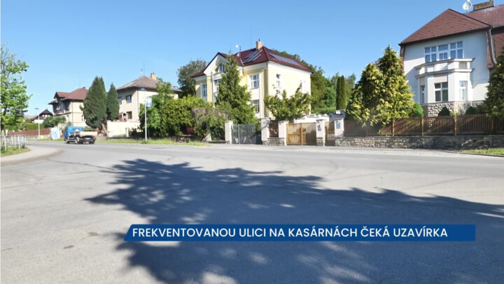 Ulici na Kasárnách čeká uzavírka, bude se rekonstruovat plynovod