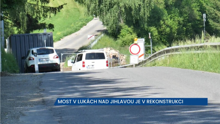 Silničáři opravují most v Lukách nad Jihlavou, řidiči neprojedou