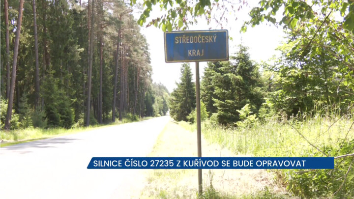 Startuje oprava III/27235 z Kuřívod k hranici se Středočeským krajem