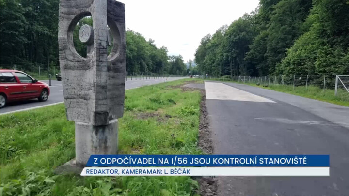 Místo dvou odpočívadel na I/56 budou kontrolní stanoviště