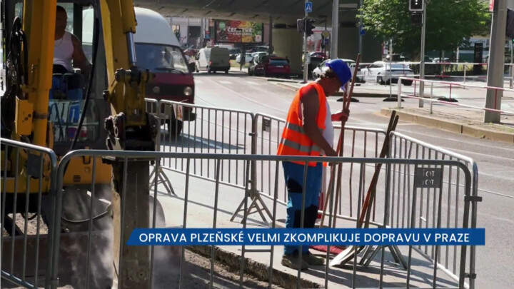 Oprava Plzeňské silně zkomplikuje dopravu v Praze