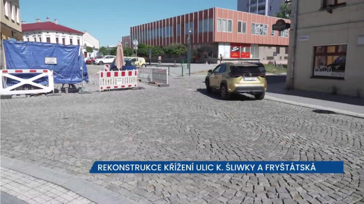 Probíhá rekonstrukce na frekventované křížovatce ulic K. Śliwky a Fryštátská v Karviné