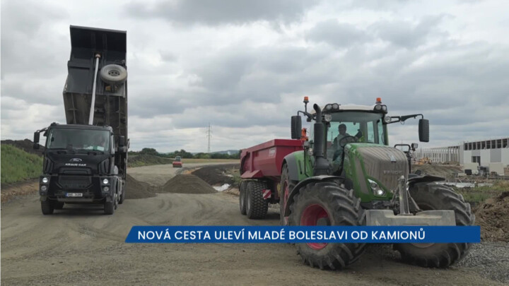 Nová komunikace brzy uleví Mladé Boleslavi a okolí od kamionů