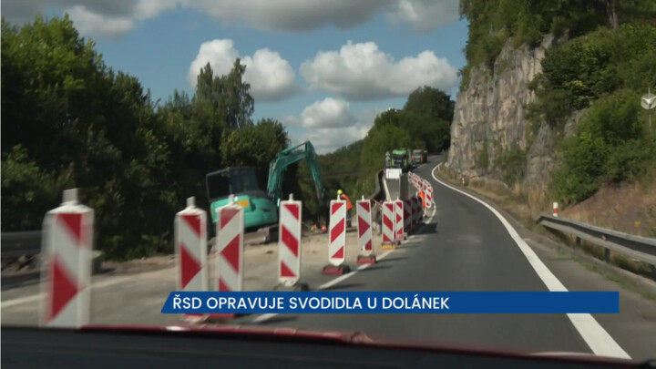 ŘSD opravuje svodidla u Dolánek, pozor na pracovníky