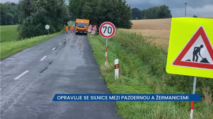 Opravuje se silnice mezi Pazdernou a Žermanicemi, objížďka vede přes Lučinu