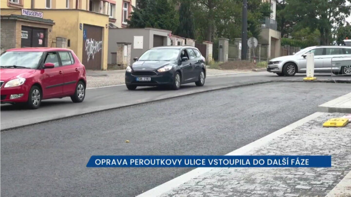 Oprava Peroutkovy ulice v Praze 5 vstoupila do další fáze