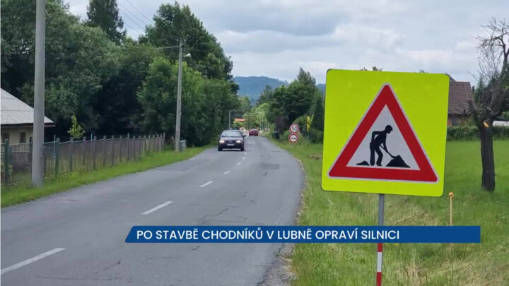 Po stavbě nových chodníků opraví v Lubně i silnici
