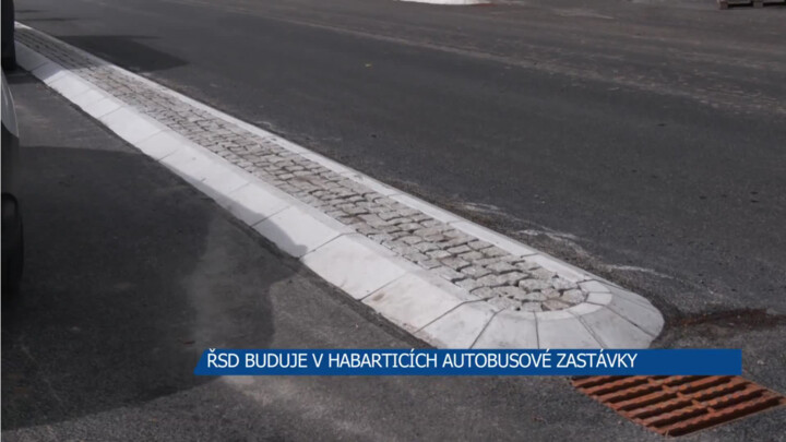 ŘSD buduje v Habarticích autobusové zastávky, všechny práce skončí na konci srpna