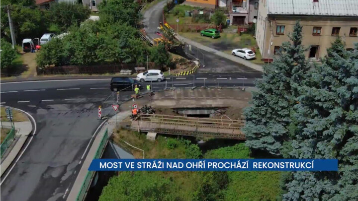 Most ve Stráži nad Ohří prochází kompletní rekonstrukcí – provoz zůstává zachován