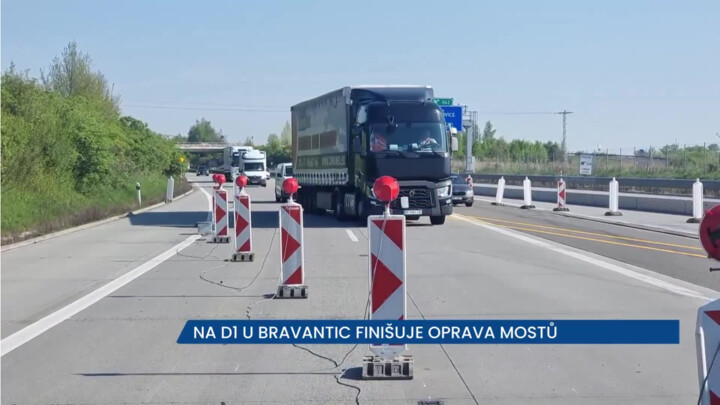 Na D1 u Bravantic finišuje oprava mostů, skončí dopravní omezení