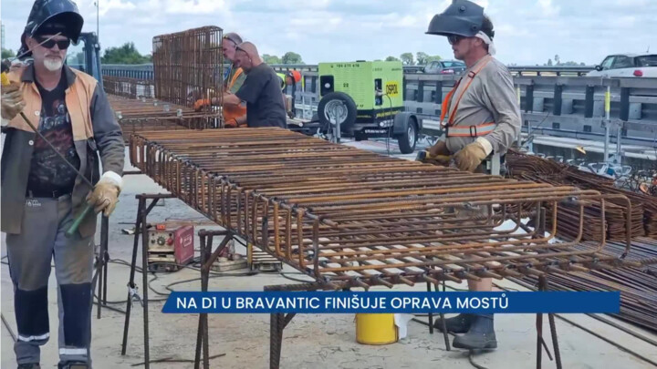 Na D1 u Bravantic finišuje oprava mostů, skončí dopravní omezení