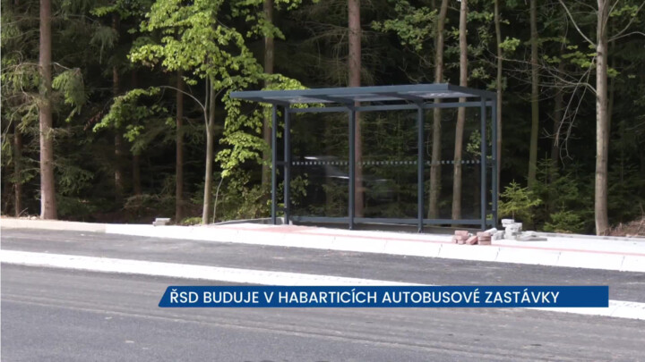 ŘSD buduje v Habarticích autobusové zastávky, všechny práce skončí na konci srpna