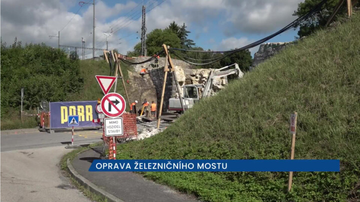 V Borovanech je kvůli rekonstrukci uzavřen železniční most, úplná uzavírka potrvá do konce prázdnin