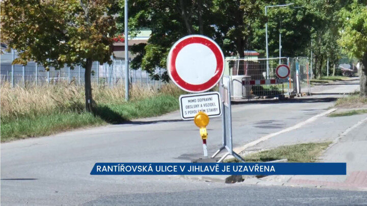 V Rantířovské ulici v Jihlavě řidiči neprojedou, rekonstruuje se vodovod i kanalizace
