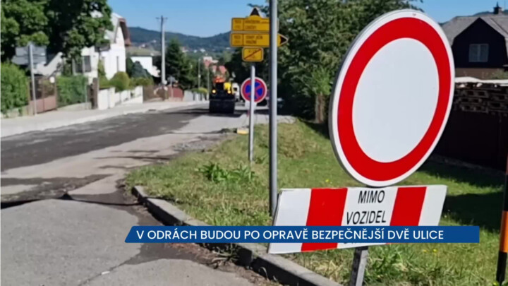 V Odrách budou po celkové rekonstrukci bezpečnější dvě ulice