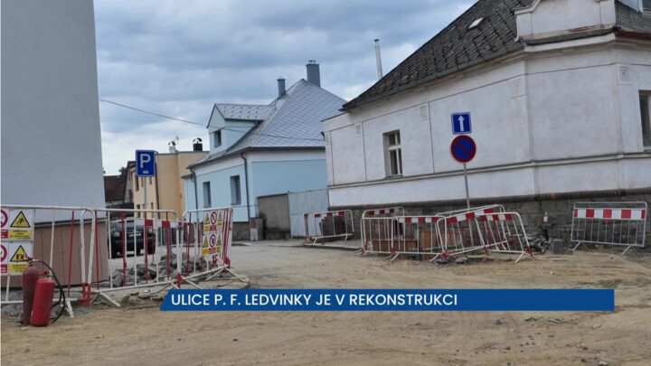 Ulice P. F. Ledvinky v Havlíčkově Brodě je v rekonstrukci