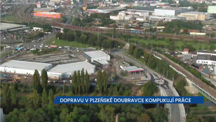 Dopravu v plzeňské Doubravce komplikují práce na silnici