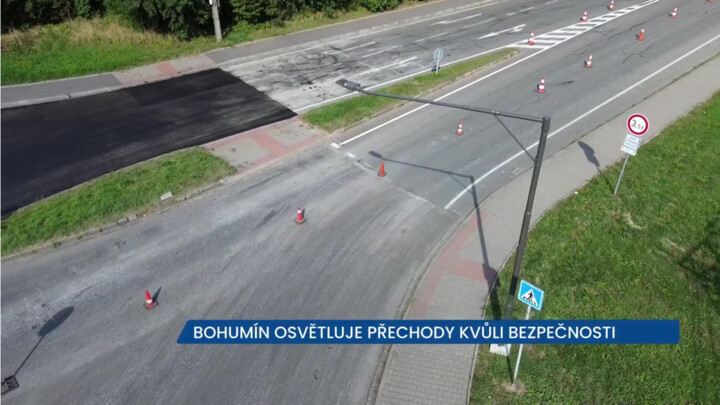 Bohumín osvětluje přechody kvůli bezpečnosti chodců i řidičů