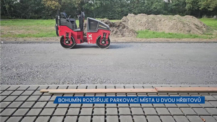 Město Bohumín rozšiřuje parkovací místa u dvou frekventovaných hřbitovů