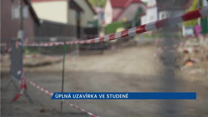 Úplná uzavírka ve Studené na Jindřichohradecku potrvá do konce října