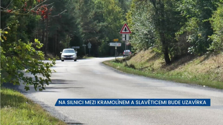 Mezi Kramolínem a Slavěticemi se plánuje uzavírka, řidiči neprojedou