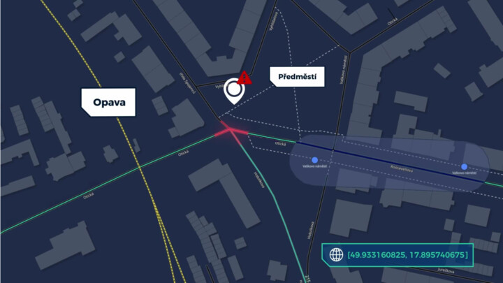 Dopravní nehody na křižovatce v Opavě souvisí s nedáním přednosti i tvarem křižovatky