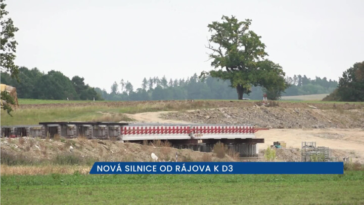 U Dolního Třebonína na Českokrumlovsku se staví přivaděč k dálnici, hotovo má být v roce 2026