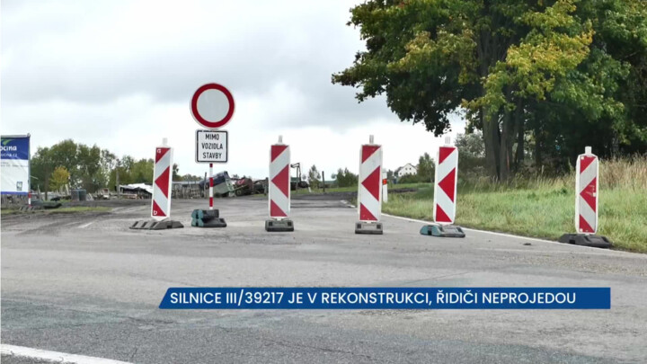 Silnice II/399 je od konce září průjezdná, u Vícenic ale stále platí uzavírka