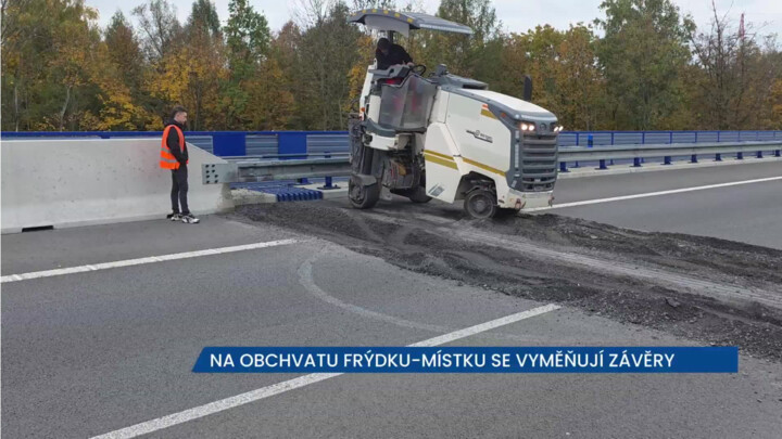 Na obchvatu Frýdku-Místku se zase pracuje, tentokrát kvůli snížení hlučnosti