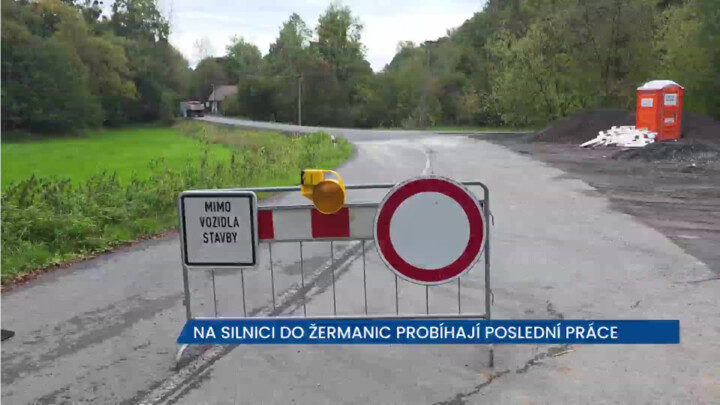 Po opravě je cesta mezi Pazdernou a Žermanicemi bezpečnější