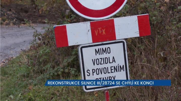 Rekonstrukce silnice III/28724 se chýlí ke konci