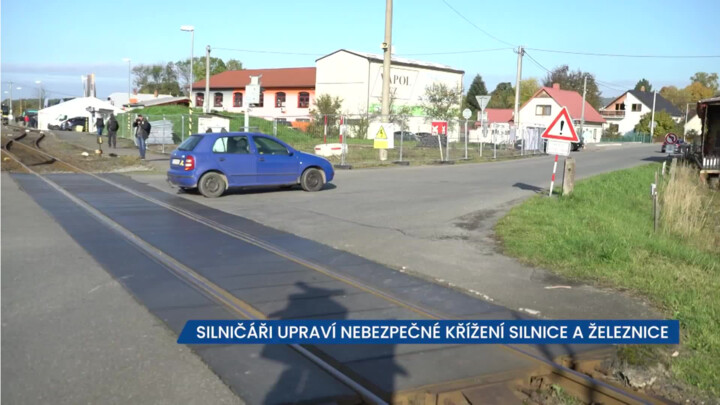V Zašové silničáři upraví nebezpečné křížení silnice a železnice