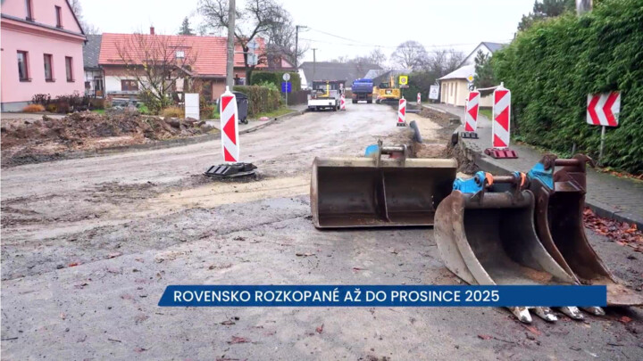 V Rovensku pokračují dopravní komplikace na silnici II/369, hotovo bude do 4. prosince