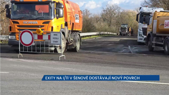 Exity na I/11 v Šenově by měly být uzavřené nejdéle do konce týdne
