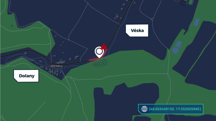 Na silnici III. třídy na Olomoucku řidiči často bourají za mokra. Dejte si zde pozor!